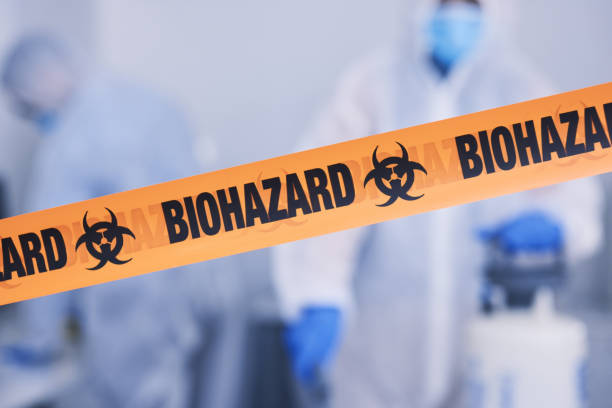 Professional Biohazard Cleanup technician working in Oak Ridge, FL
